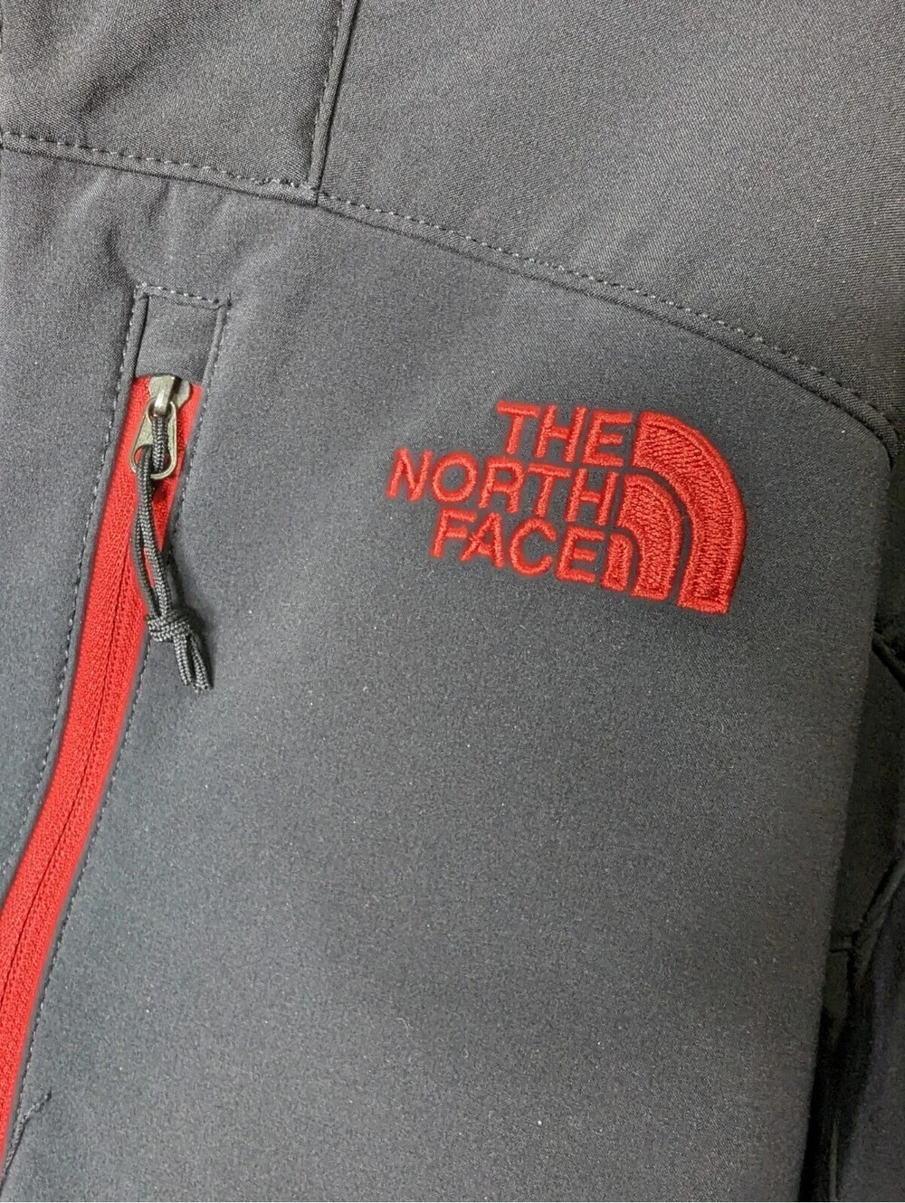 The North Face Mens Large ShellRock Jacket Softshell Black Hiking Outdooor Apex